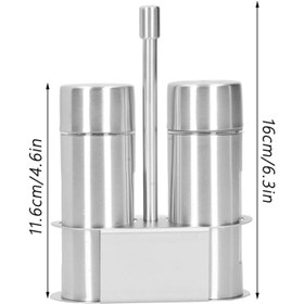 تصویر ست نمک و فلفل استیل طرح ایکیا 