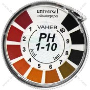 تصویر کاغذ اندازه گیری PH از 1 تا 10 واهب مدل V-102 Vaheb V-102 pH Test Paper Strip Roll Range 0-10