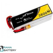 تصویر باتری لیتیوم پلیمر 4 سل tattu 3800mAh 45C 