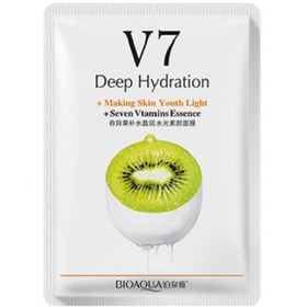 تصویر ماسک ورقه ای بیوآکوا آبرسان قوی v7 کیوی ا Bio aqua kiwi Deep Hydration V7 Facemask  30g Bio aqua kiwi Deep Hydration V7 Facemask  30g