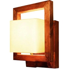 تصویر چراغ دیواری چوبی مسینا V6 Wall lamp V6