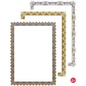 تصویر کاغذ تذهیب ابر و باد سایز A4 گلاسه مات بسته 50 عددی 