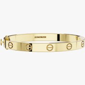 تصویر دستبند طلای النگویی love کارتیه 