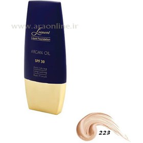 تصویر کرم پودر تیوپی SPF30 لوسمنت روغن آرگان و آلوئه ورا شماره L223 حجم 30 میل 