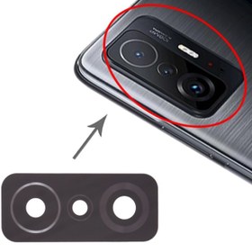 تصویر قسمت تعویض لنز دوربین عقب (بدون آرم) برای Xiaomi 11t 210811111RG/11T PRO 2107113SG 