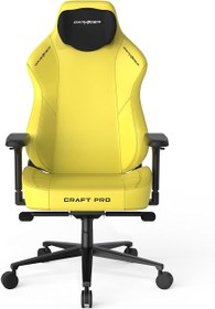 تصویر DXRacer Craft Pro Classic Gaming Chair Extra Wide And Thick Seat Cushion Adjustable Armrests Anti-Pinch Hand Protective Cover Memory Foam Headrest - Yellow - ارسال 15 الی 20 روز کاری 