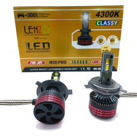 تصویر هدلایت m10 pro gold لنزو - H4 M10 pro gold