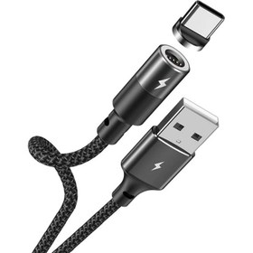 تصویر کابل شارژ مغناطیسی USB به TYPE-C ریمکس مدل RC-102a Magnetic charging cable USB to TYPE-C Remax model RC-102a