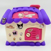 تصویر قلک کلبه کرومی با کلید و تراش 