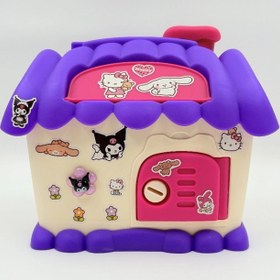 تصویر قلک کلبه کرومی با کلید و تراش 