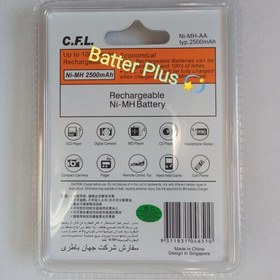 تصویر باتری شارژی قلمی 1.2v CFL نیکل متال 2500mAh برای مصارف عمومی 