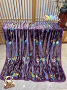 تصویر پتو مسافرتی دونفره طرح گلدار تراکم بالا 