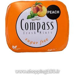 تصویر خوشبو کننده دهان compass با طعم هلو 14 گرم بدون شکر 