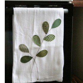 تصویر دستگیره فر شیک ، تیکه دوزی شده ، جنس نخ Oven towel