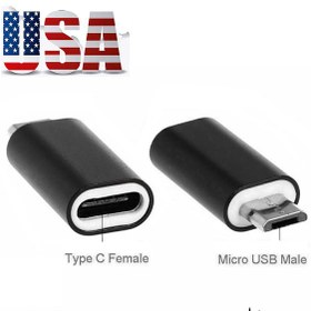 تصویر تبدیل Type C به Micro USB فلزی PK Micro USB