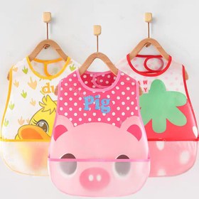 تصویر پیشبند کودک دخترانه مدل چسبی 