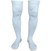 تصویر جوراب فوتبال ساق بلند مدل کف حوله ای 