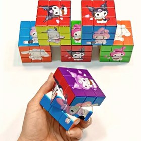 تصویر مکعب روبیک ۳ در ۳ طرح کرومی 