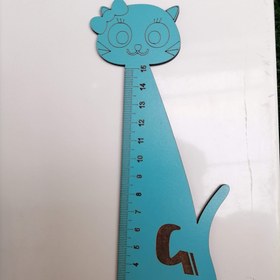 تصویر خط کش چوبی الفبایی حروف ش گ خ