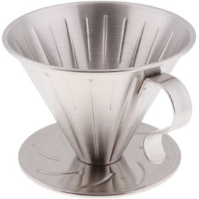 تصویر وی شصت فلزی 3 کاپ V60 Metal Coffee Dripper 3 Cup
