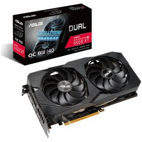 تصویر کارت گرافیک ایسوس ASUS Dual RX 5500XT OC 8G (دست دوم) 