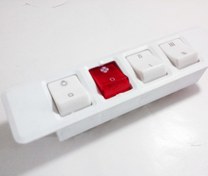 تصویر کلید پنل هود تک موتوره توانکار 