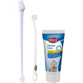 تصویر خمیر دندان گربه تریکسی + مسواک تریکسی ا Trixie Cat Dental Care Kit Trixie Cat Dental Care Kit