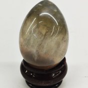 تصویر قیمت وخرید گوی تخم مرغی فلورین /رنگ دودی شفاف/ وزن ۹۹.۲۳ گرم/ سایز بزرگ /سنگ طبیعی و درجه یک 