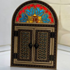 تصویر آینه‌ جاکلیدی دیواری طرح گره چینی 