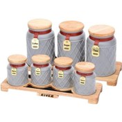 تصویر پاسماوری 8 پارچه ریور مدل حصیری کد DH1005 