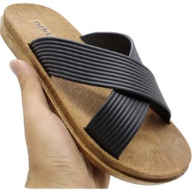 تصویر دمپایی مردانه نیکتا مدل 115-A-BK 