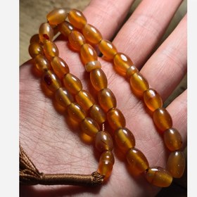 تصویر تسبیح 33 عددی عقیق یمنی اصل 