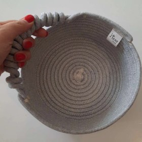 تصویر ظرف نان قیطان دوزی شده مدل پیچک 02 مجموعه 2 عددی 