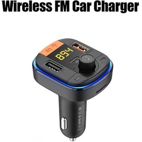 تصویر شارژر فندکی 48 وات و گیرنده بلوتوث خودرو رسی Recci RQ01 wireless car MP3 player Bluetooth 