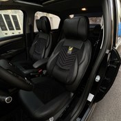 تصویر روکش صندلی خودرو ایران خودرو مناسب سمند و سورن با پد گردن و گودی کمر 