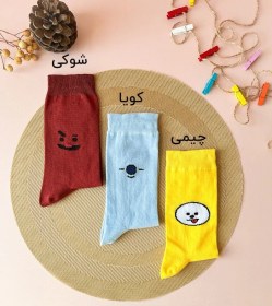 تصویر جوراب ساق بلند BT21 