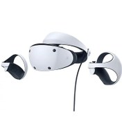 تصویر هدست و دسته واقعیت مجازی سونی مدل PlayStation VR2 ا Sony PlayStation VR2 Virtual Reality Headset And Controller Sony PlayStation VR2 Virtual Reality Headset And Controller