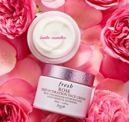 تصویر کرم صورت رز و هیالورونیک اسید آبرسان عمیق فِرِش Fresh Rose & Hyaluronic Acid Deep Hydration Moisturizer