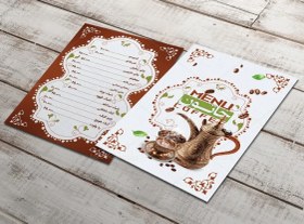 تصویر طرح منوی کافه سنتی 