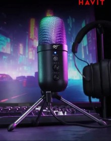 تصویر میکروفون رومیزی هویت مدل GK51 گیمینگ 