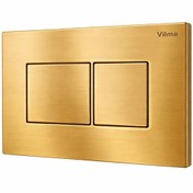 تصویر کلید فلاش تانک توکار مدل کلاسیک طلائی مات ویلما F111 