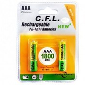 تصویر باتری نیم قلمی قابل شارژ CFL مدل 850mah AAA بسته 2 عددی CFL 850mah Rechargeable AAA Battery - Pack of 2