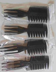 تصویر شانه حالت مو(استایل مو) ،شانه تبری حالت مو شانه حالت مو تبری ۱۲ عدد