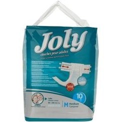 تصویر پوشینه چسبی بزرگسال سایز متوسط 10 عدد جولی Joly Medium Adult Protective Diaper 10 Pcs