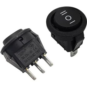 تصویر کلید راکر گرد ۳ پایه ۳ حالت KCD2-103 