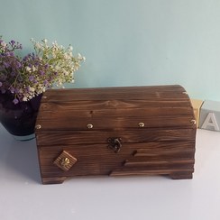تصویر صندوقچه چوبی قفلدار مات کد ۱۱۰sch - سایز ۳۰ Sandoghche chobi ghfldar mat