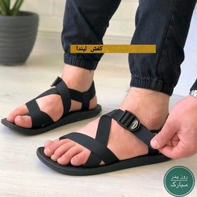 تصویر صندل خارجی ( ویتنامی) مارک کایدو درجه یک . زیره دولایه rubberو eva.رویه برزنت. سایز 40 تا45. 