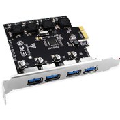 تصویر کارت 4 پورت PCI Express USB 3.0 ا 4-Port PCI Express USB 3.0 Card 4-Port PCI Express USB 3.0 Card