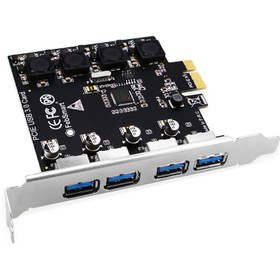 تصویر کارت 4 پورت PCI Express USB 3.0 ا 4-Port PCI Express USB 3.0 Card 4-Port PCI Express USB 3.0 Card