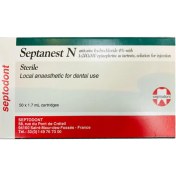 تصویر کارپول آرتیکائین Septanest N فرانسه 